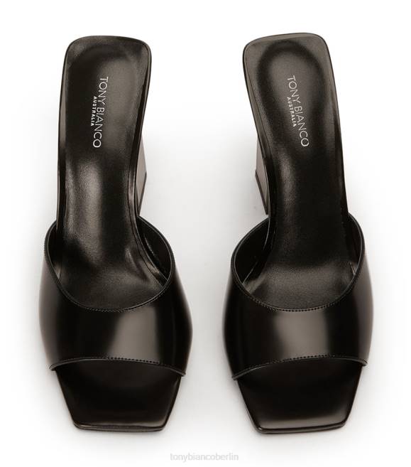 Blockabsätze| de Tony Bianco Frauen Naja-Heels Schwarz hochglänzend 4624224
